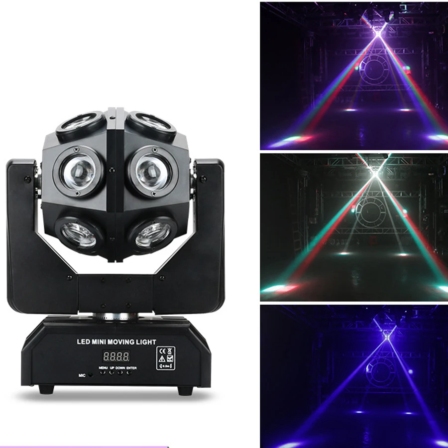 Rotating Stage Light Moving Heads Autonomous Led Magic Ball Professional Voice Control Lights Flash Proyector Disco Decorations