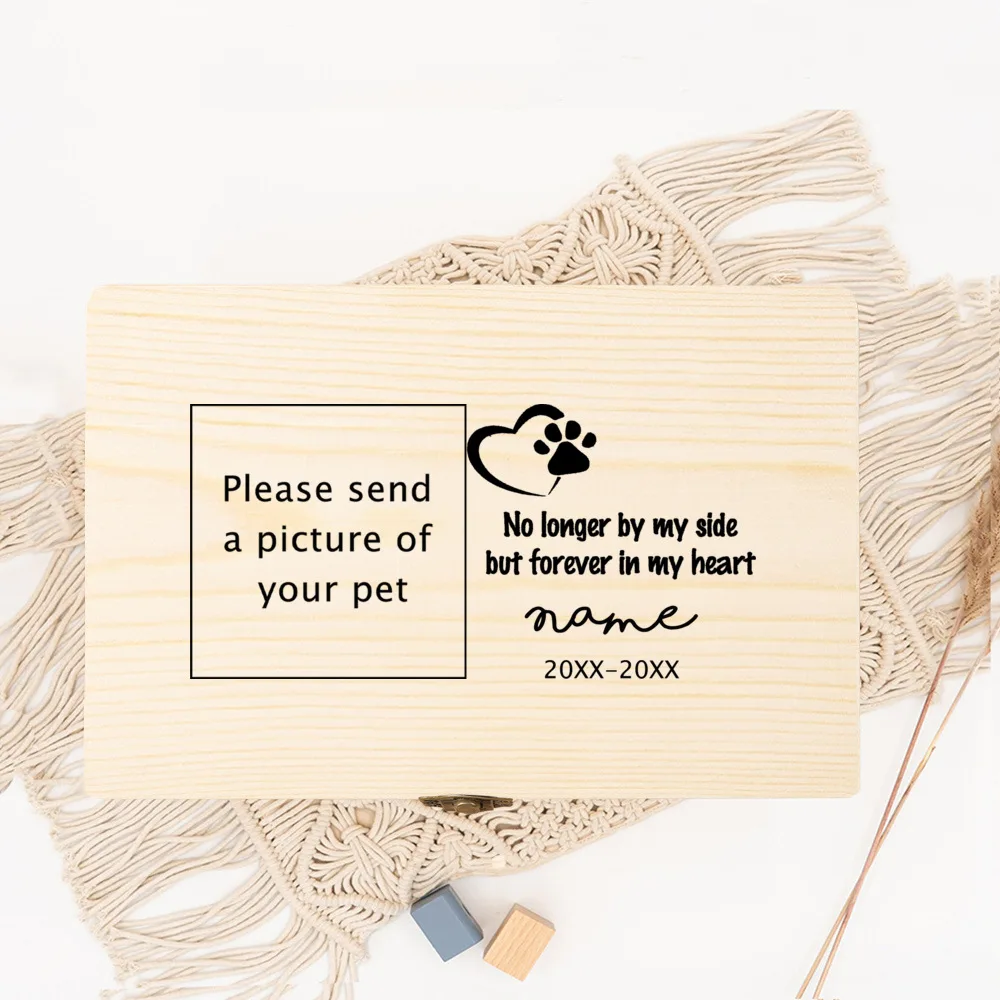 Cremation Urn Pet Memorial Stones Personalized Pet Photo Customize Name Urns for Dog or Cat Remains Ashes