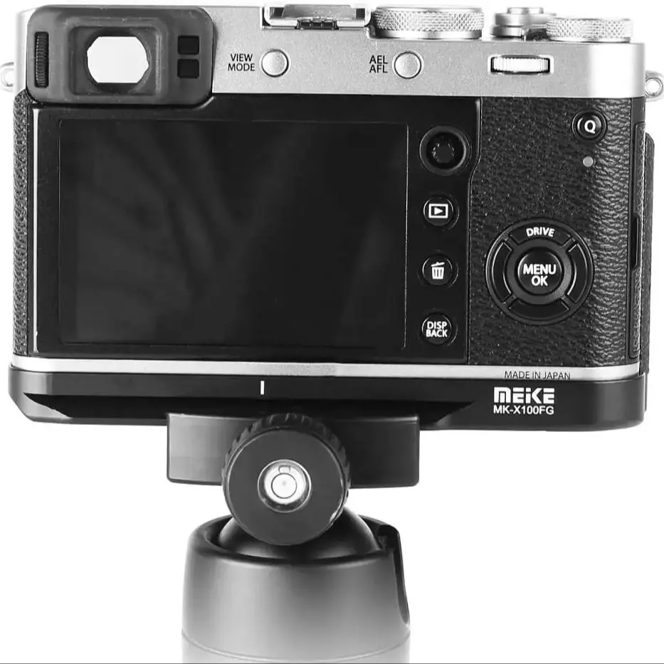 Meike MK-X100FG Solid Metal L Plate Hand Grip Bracket Secure Handle Bracket Quick Release for Fuji Fujifilm X100F Camera camera hand grip