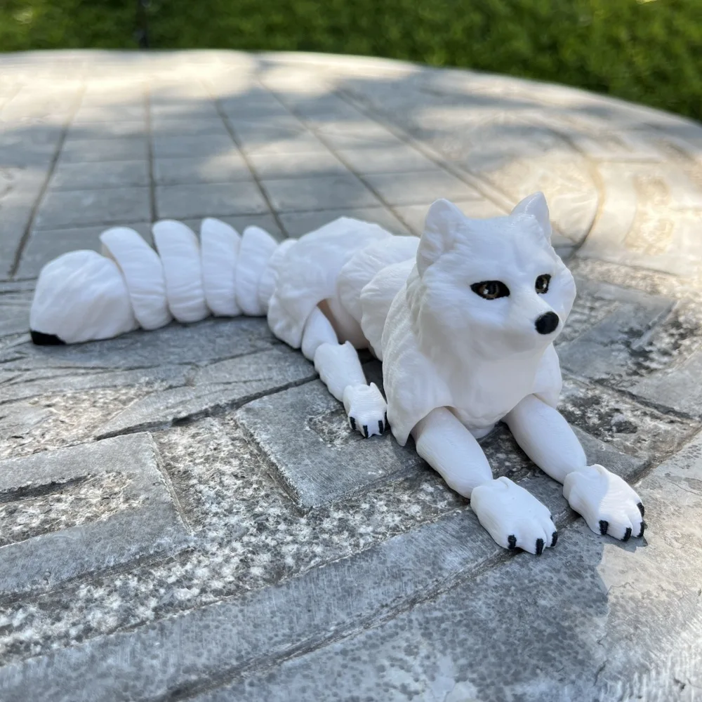 VolpeBianca snodabile 3D - per gli amanti dei canidi 13 S56a02e96ef204b1bbd0968ee2c7a4d85G