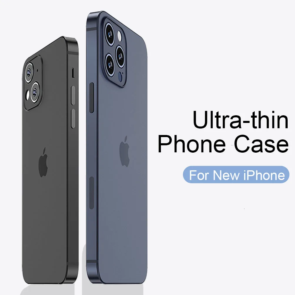 Ultra Dünne Telefon Fall Für Apple iPhone 13 Pro Max Matte Volle Zurück Abdeckung Für iPhone 11 12 13 mini 14 Pro X XR XS Max Fall