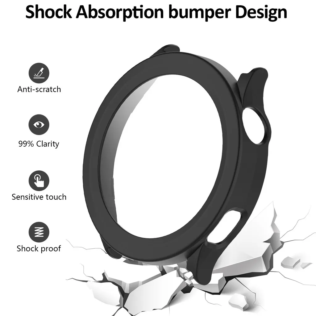 Xiaomi Watch S5 Premium Protective Case with Tempered Glass Screen Protector