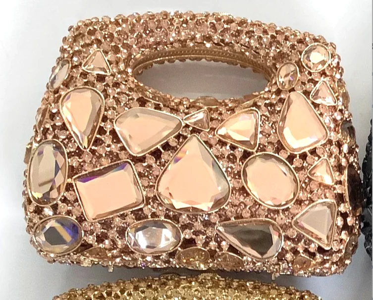 XIYUAN Crystal Clutch Purse Women Luxury Evening Bags Party Dinner Diamond Shoulder Bags Cocktail Rhinestone Handbags Gem Purses 4