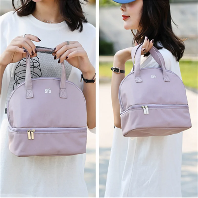 

Portable Mother Feeding Bottle Bags Heat Insulation Single Backpack 2 Layer Lunch Bag Leak-proof Milk Cooler Bag