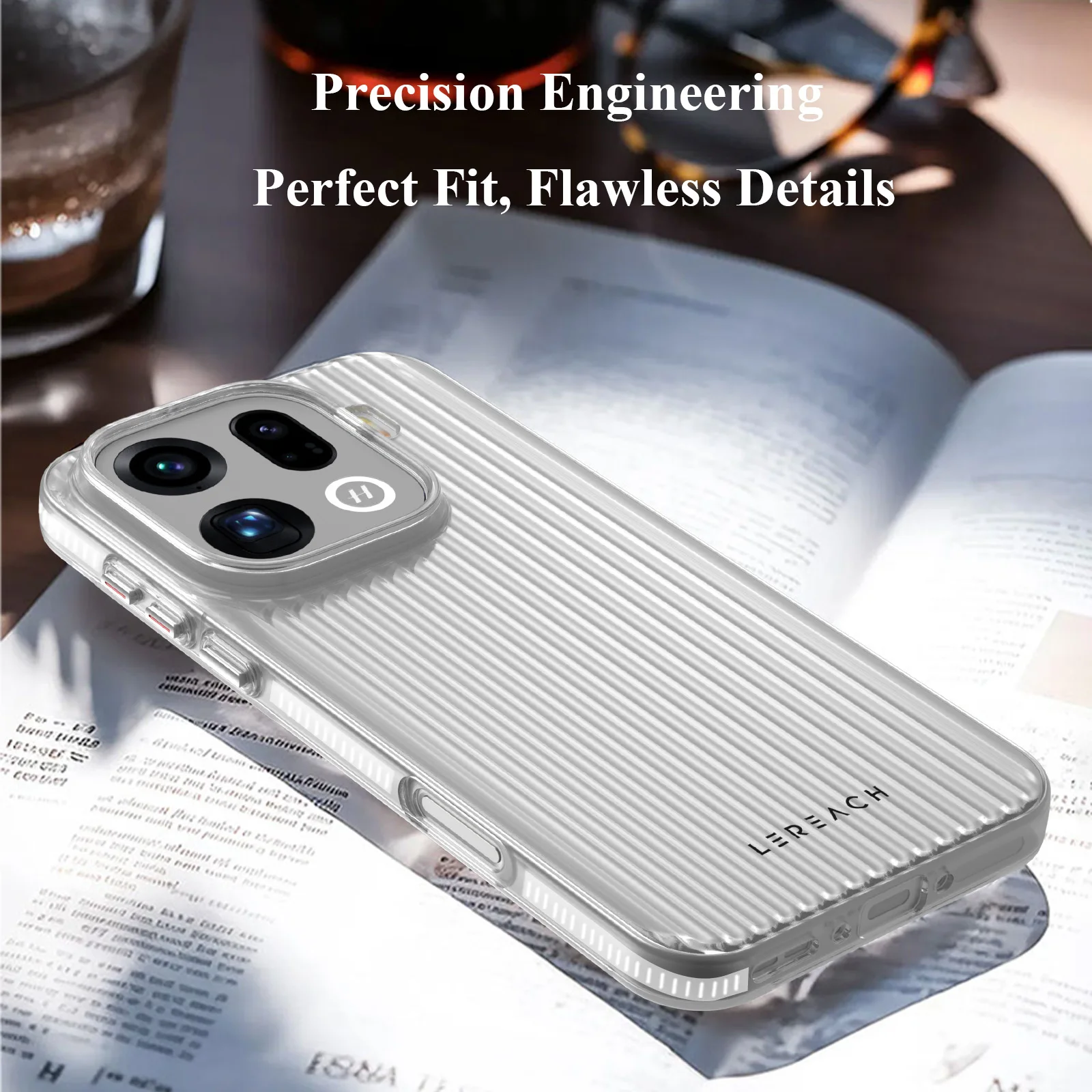 Lereach Corrugated Matte Phone Case - Anti-Slip, Slim, Fingerprint-Resistant, Multi-Color Options