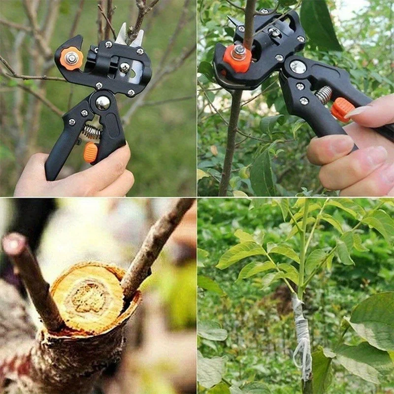 다기능 접목 도구: 1cm 이내의 연약한 가지에 이상적, 묘목 접목기 세 개의 칼날 포함 도매