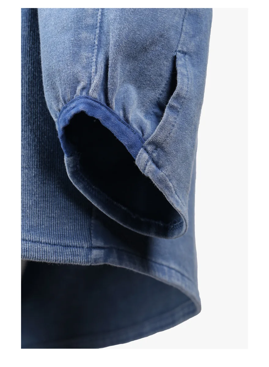 Reindee Lusion 21aw  Split hem base longsleeve shirt dyed cotton secured pocket techwear ninjawear