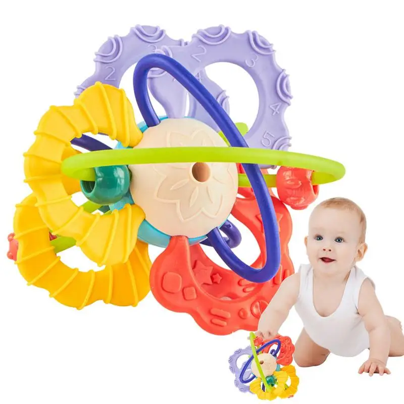 

Kids Teething Toys For Babies Montessori Toys Irresistible Child Rattle Teether Sensory Teether Toy For Babies Boys Girls And