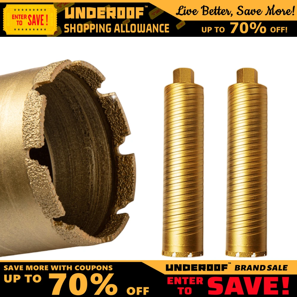 UNDEROOFConcreteCoreDrillBitDiamondDryWetDrillHoleHammer