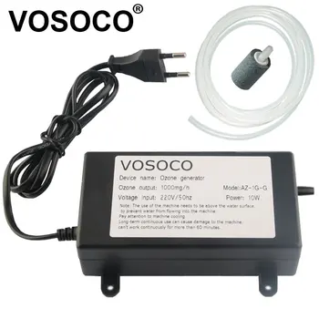 VOSOCO Ozone Generator Ozonizer น้ําเครื่องฟอกอากาศผลไม้ผักเนื้อทําความสะอาดถังปลาห้องครัวห้องน้ํา Deodorization 1000mg 1
