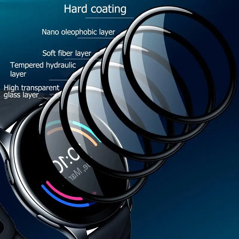 Premium Full Coverage 3D Curved HD Clear Soft Protective Film for Smartwatches (Not Glass)