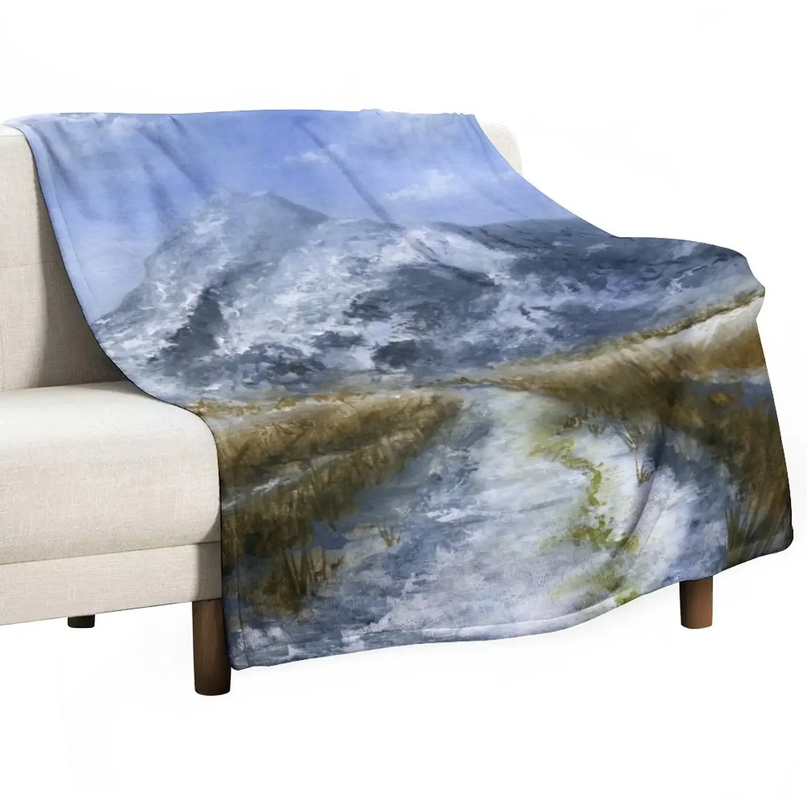 

Moel Siabod In Winter - Capel Curig Throw Blanket Single bed plaid Blankets