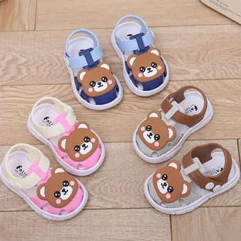 High Quality Comfortable Breathable Baby Children Outdoor Sandals Simple Versatile Cute Cartoon Boys Girls Infants Walking Shoes 1