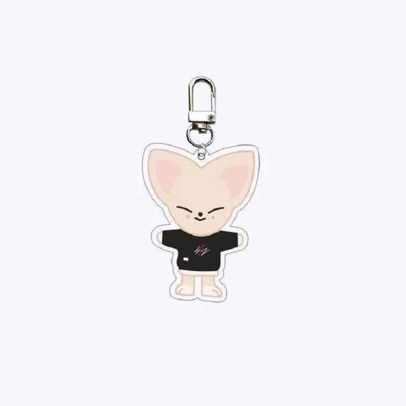 Cartoon SKZOO Stray Children Kawaii jyp jyp kz Acrylic Double sided Keychain Backpack Pendant Car Keychain Pendant Couple Gift key chain,backpack decoration