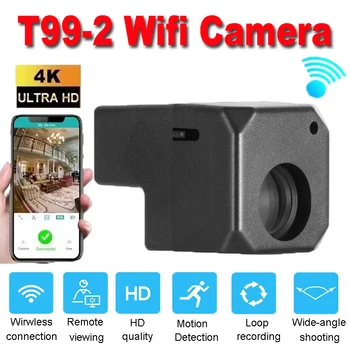 Mini telecamera di sicurezza 4K ad alta definizione 150 °   Rilevazione di movimento del monitor WiFi per visione notturna a infrarossi di sorveglianza grandangolare 2025