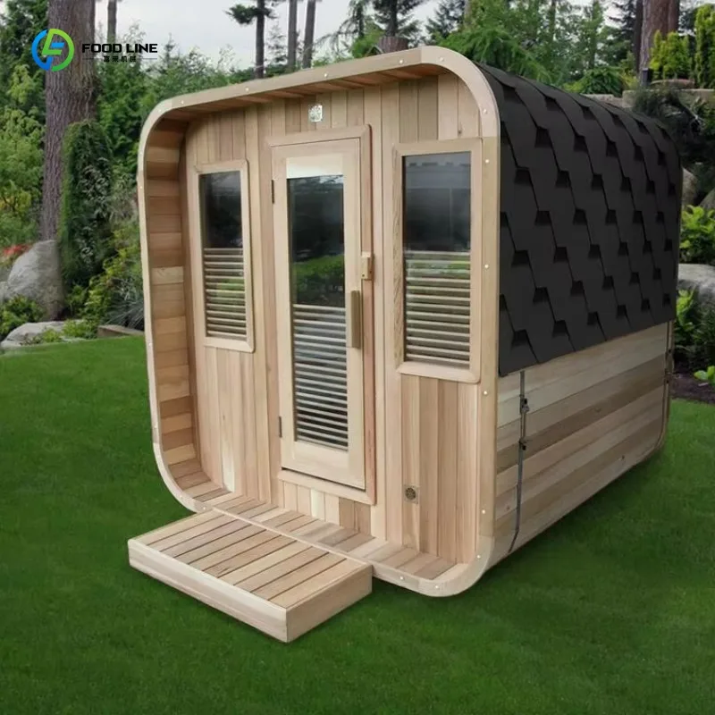 Traditional Canadian Barrel Outdoor Sauna 1