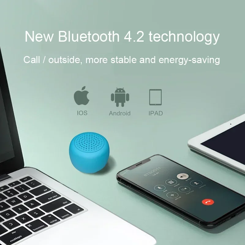

Hands-free Mini Speaker for Sports Hiking Camping New Portable Bluetooth Speaker Music Player Sports Outdoor with Photography