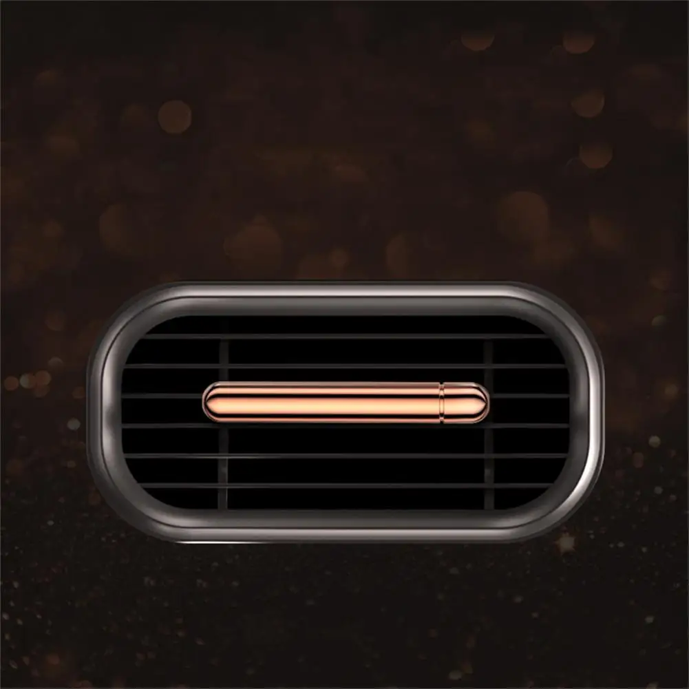 

1 Set Car Aroma Clip Detachable Copper Car Essential Oil Diffuser Vent Clip Car Freshener Vent Clip with 4 Aroma Sticks
