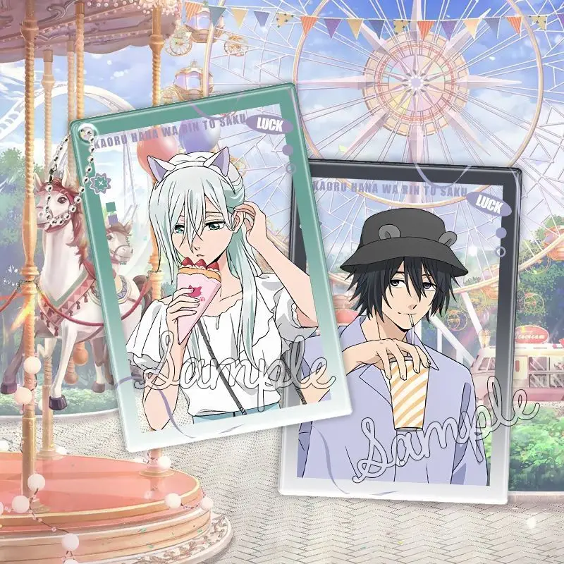 Kaoru Hana Wa Rin à Saku Coffee Shop Support Acrylique Tsumugi Rintaro Figure Waguri Kaoruko Standee Affichage Anime Collection De Marchandises