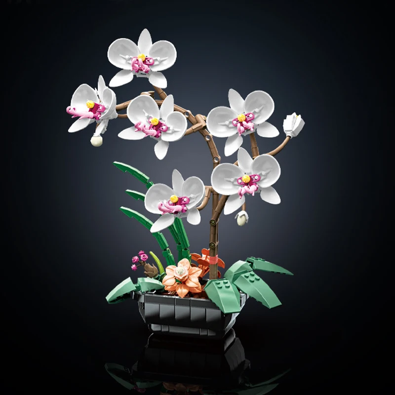 LEGO Icons Orchid Valentine Décor Artificial Plant Set 10311