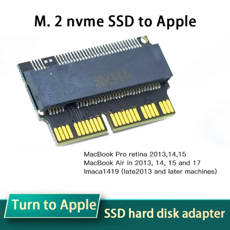 Touche M M.2 NGFF PCIe AHCI Adaptateur SSD Carte pour MACBOOK Air 2013 2014  2015 2017 A1465 A1466 Pro A1398 A1502 A1419 2230-2280 SSD M2