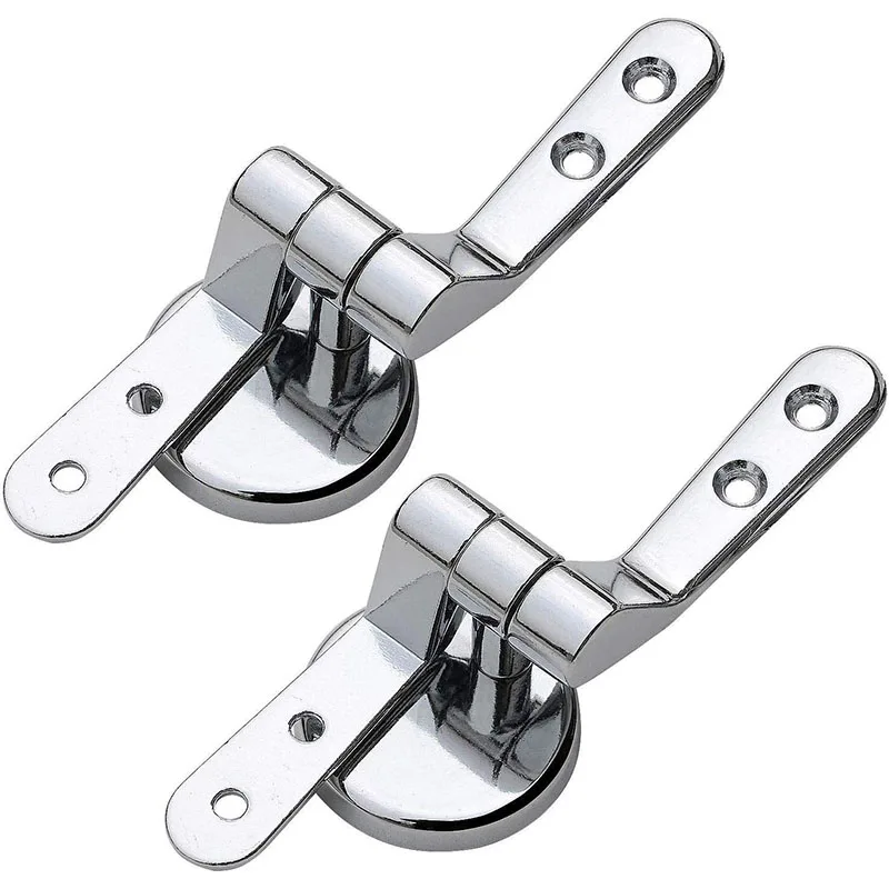 Zinc Alloy Toilet Seat Hinge Flush Toilet Cover Mounting Connector Lid Hinge Mounting Fittings Replacement Parts
