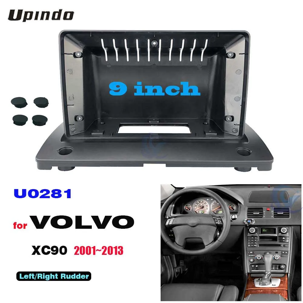 

Автомобильный радиоприемник 2 Din, 9 дюймов, DVD, GPS, Mp5, пластиковая панель Fascia Для Volvo XC90 2001-2013, комплект крепления для приборной панели