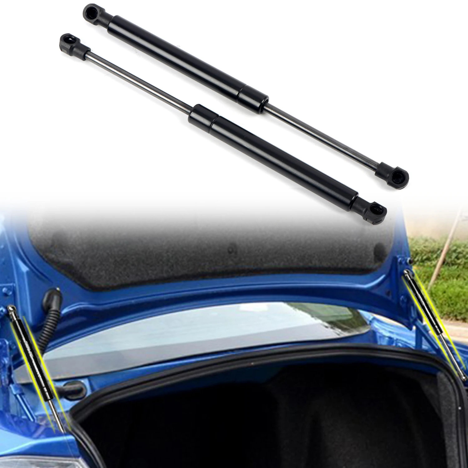 

for Mitsubishi Lancer 2008-2017 Steel Rear Hood Struts Lift Supports Gas Spring Shocks Dampers Replacement 2pcs Car Accessories