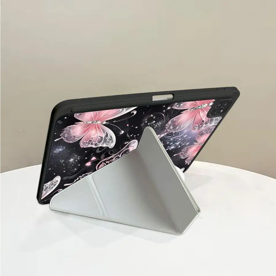 Butterfly Design Tablet Case with Holder and Cover