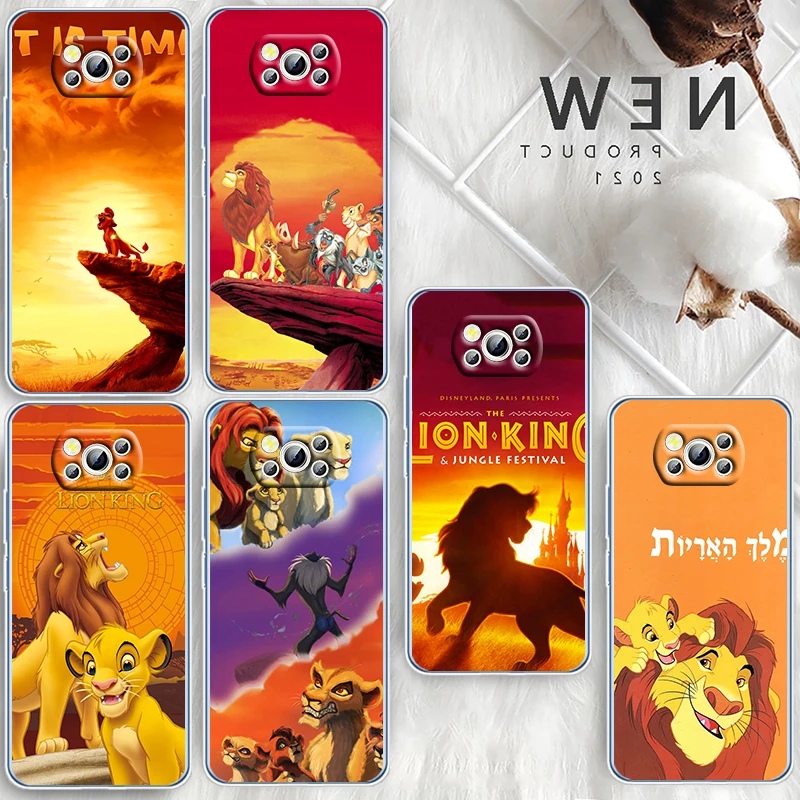 The Lion King Custodia Per Telefono Disney Per Xiaomi Mi Poco X4 X3 Nfc F4 F3 Gt M5 M5S M4 M3 Pro C40 C3 5G Cover In Tpu Trasparente