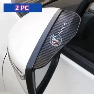 2Pcs Carbon Fiber Car Rearview Mirror Eyebrow Rain Cover for Buick Envision GS GL6 GL8 Avenir Riviera Lesabre Velite Verano