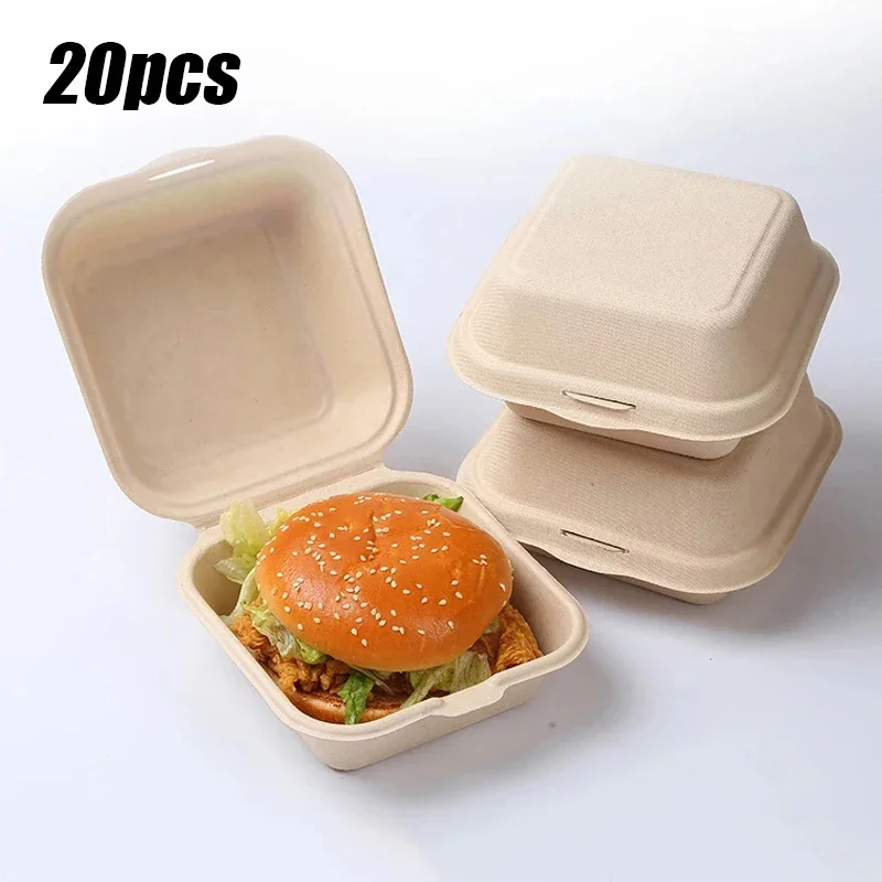 10/20pcs Disposable Bento Lunch Boxes with Lids, Microwavable Food Containers for Salad... - SKU DBLB0857 - UGI Packaging