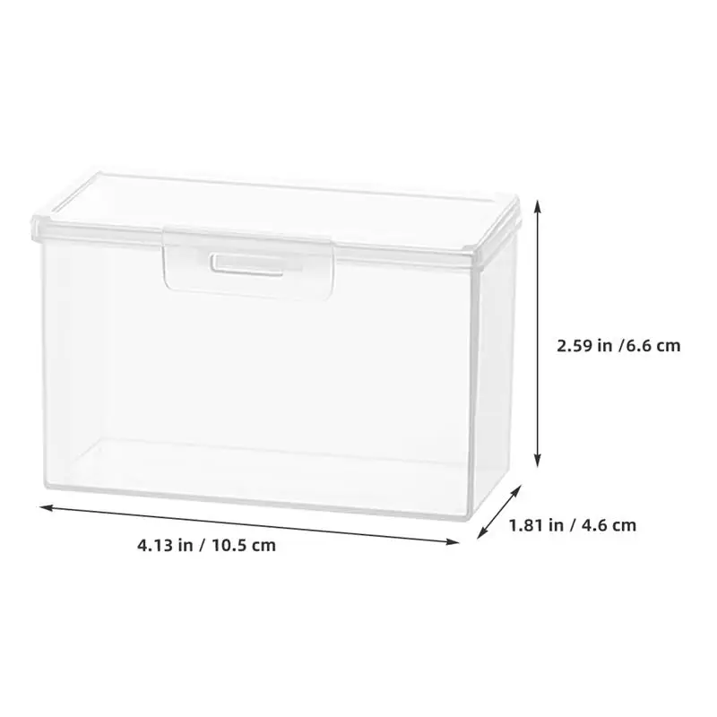 2pcs 투명 게임 카드 보관 상자 플라스틱 재생 카드 컨테이너 휴대용 명함 보관 케이스