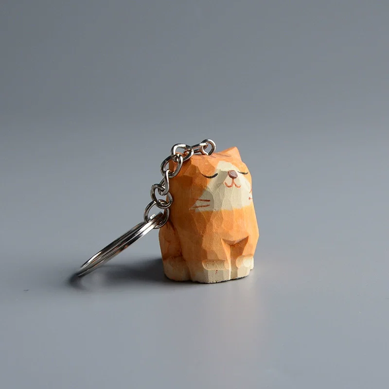 Portachiavi Gatto in Legno - varie razze (semplice anello) 14 Portachiavi Gatto in Legno - varie razze (semplice anello) - immagine 10