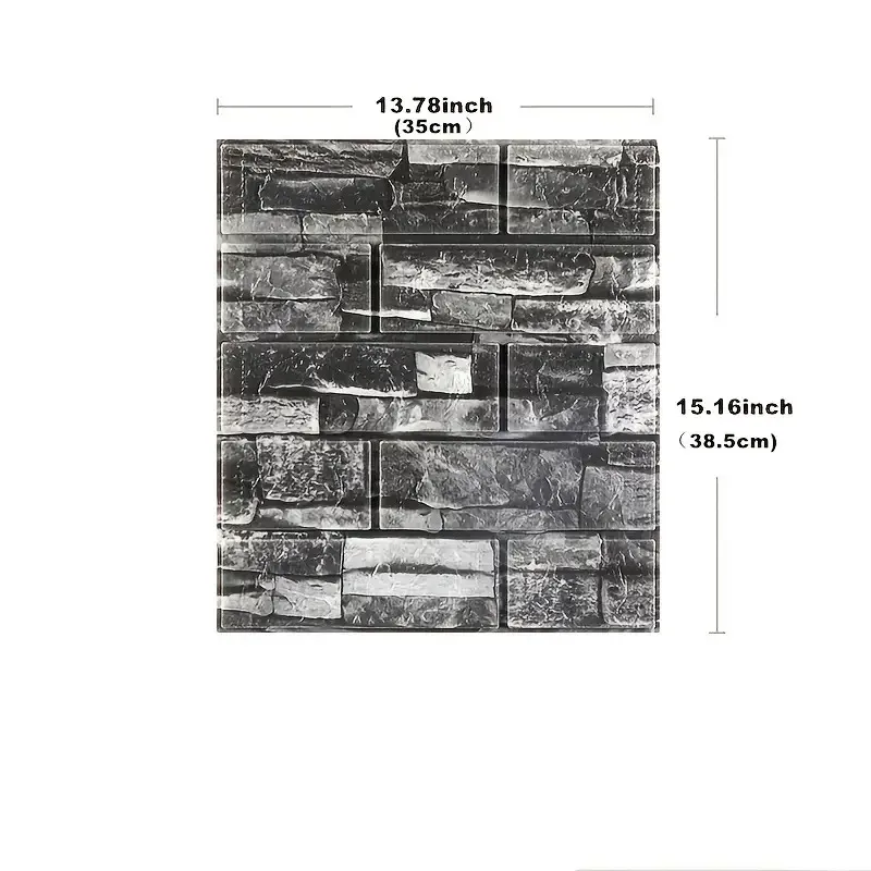 1-10pcs 35x38.5cm 3D Self-adhesive Foam Brick Pattern Wall Stickers Waterproof Anti-collision Decoration Renovated Wallpaper