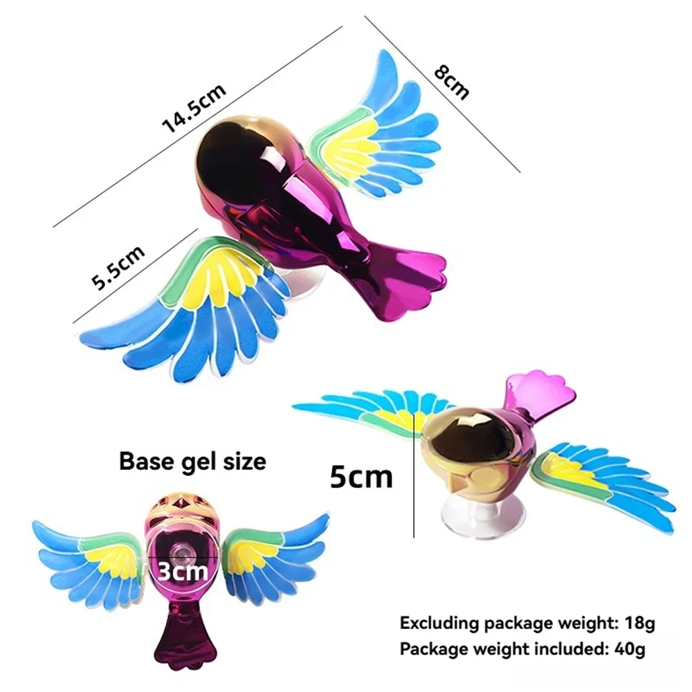 Wind-activated Flapping Wing Bird Car Decoration