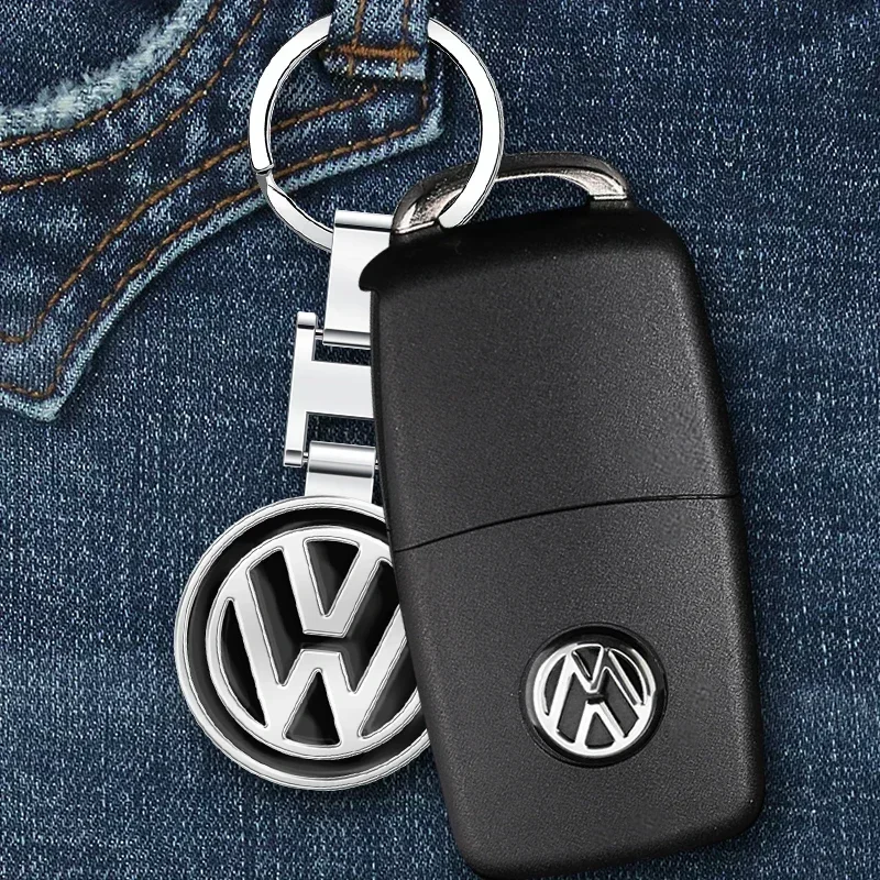 폭스바겐 VW 골프 티구안 제타 파사트 T5 폴로 투란 시로코 MK5 MK7용 자동차 금속 배지 키체인 펜던트 장식 키링
