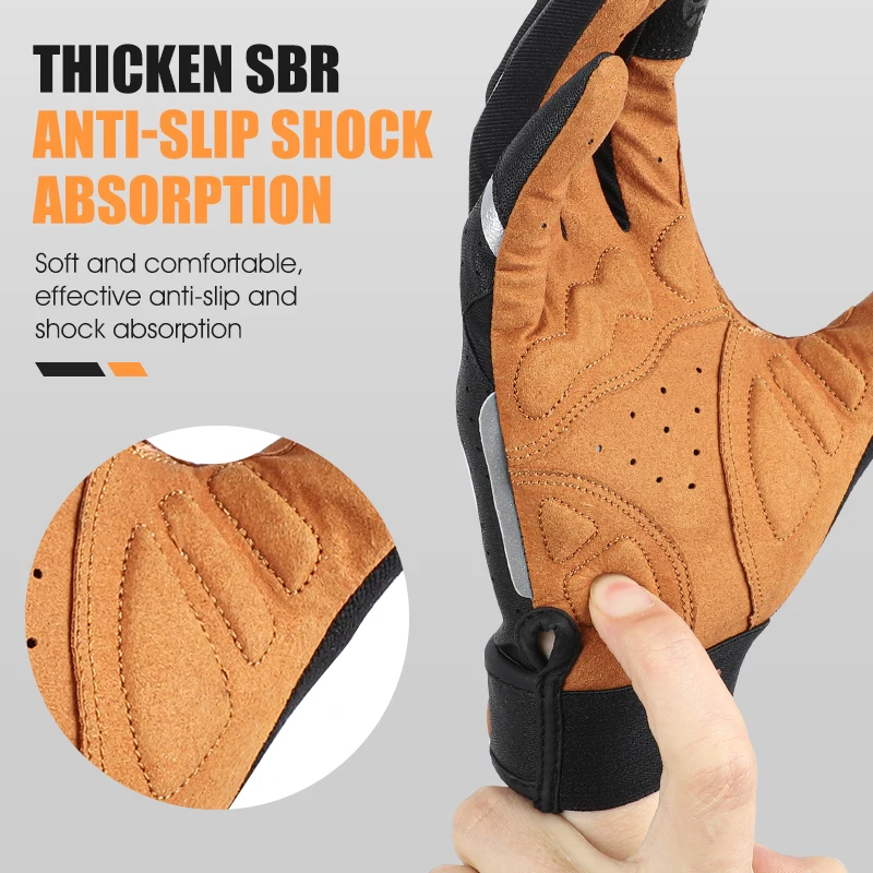 WEST BIKING Cycling Bicycle Gloves Men Women Touch Screen MTB Road Bike Gloves Shockproof Breathable Motorcycle Sports