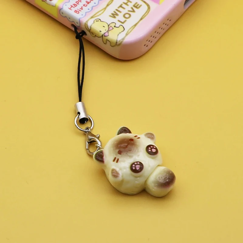 Adorable Cartoon Cat Keychains and Lanyard Set – Cute Pendant Accessories