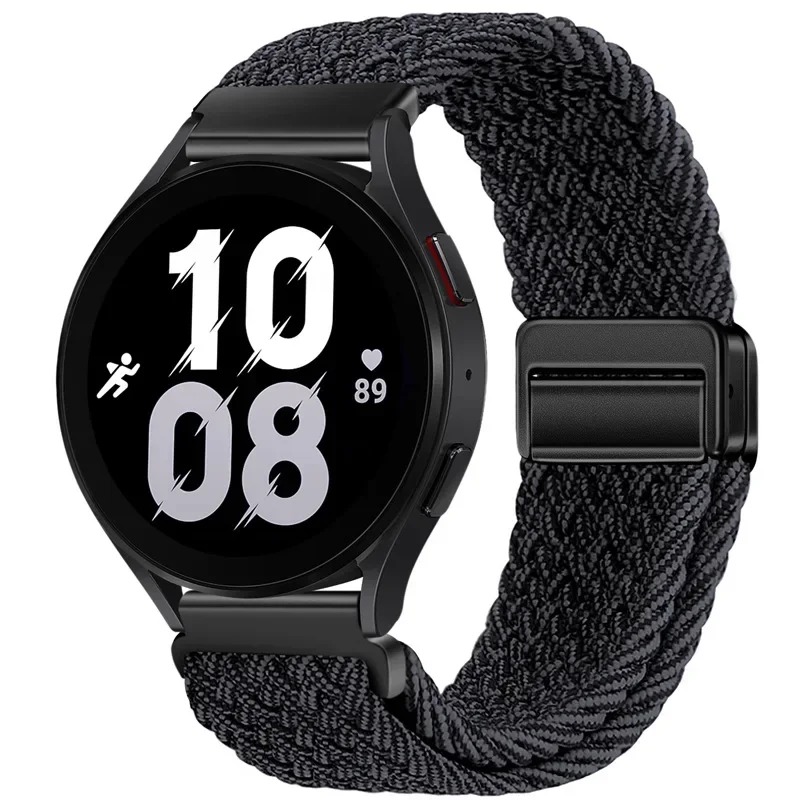 Braided Loop Nylon Magnetic Watch Strap - 20mm/22mm Band
