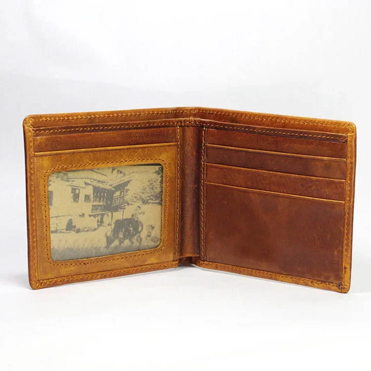 Horse 3D Motif Leather Wallet Men Carved Vertical Leather Wallet for Men  Vintage Male Purse 2