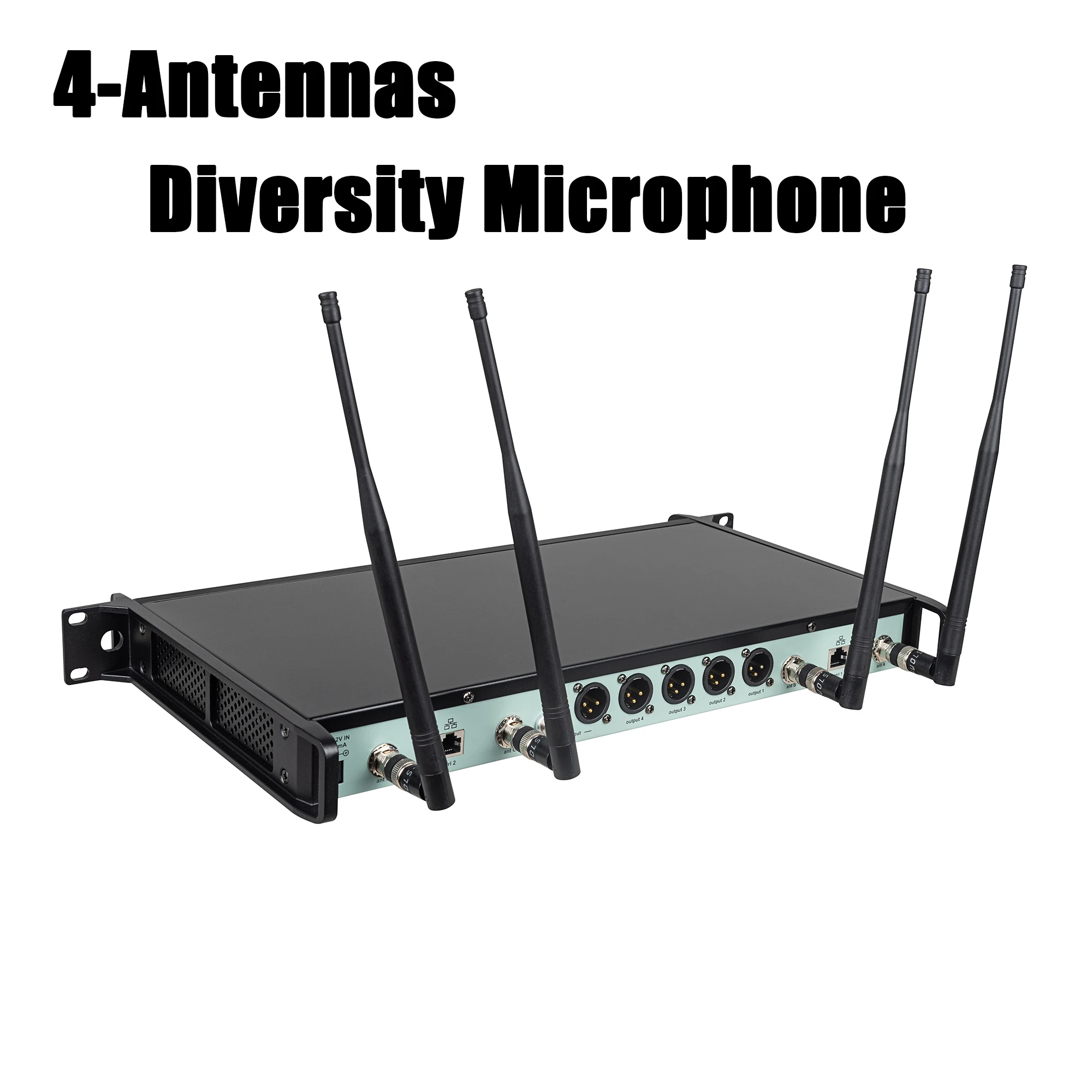 Betagear 4 채널 무선 마이크 UHF KSM8 Beta58 SM58S 무대 공연을 위한 핸드헬드 라발리에 마이크로포노 헤드셋 다이버시티