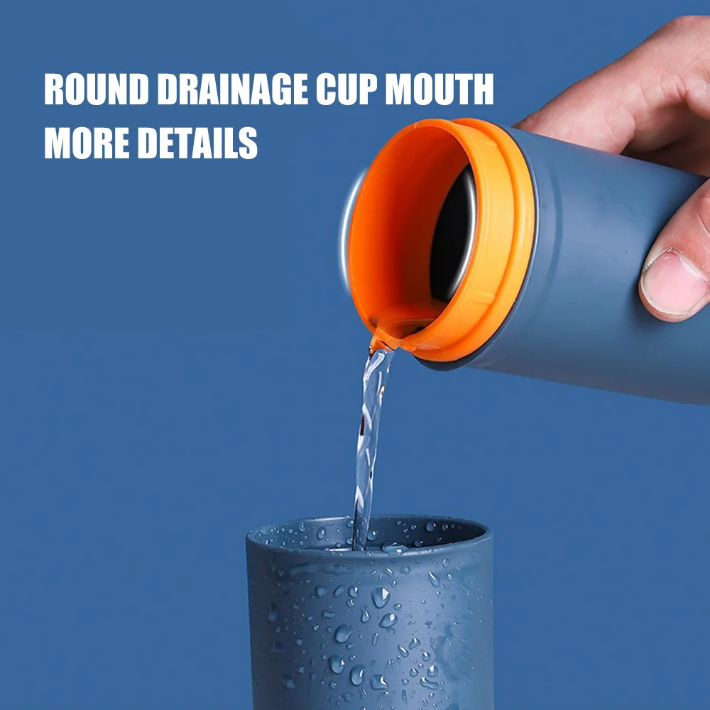 Compact Travel Toothbrush Holder with Lid - Reusable & Space-Saving for Outdoor and Business Trips