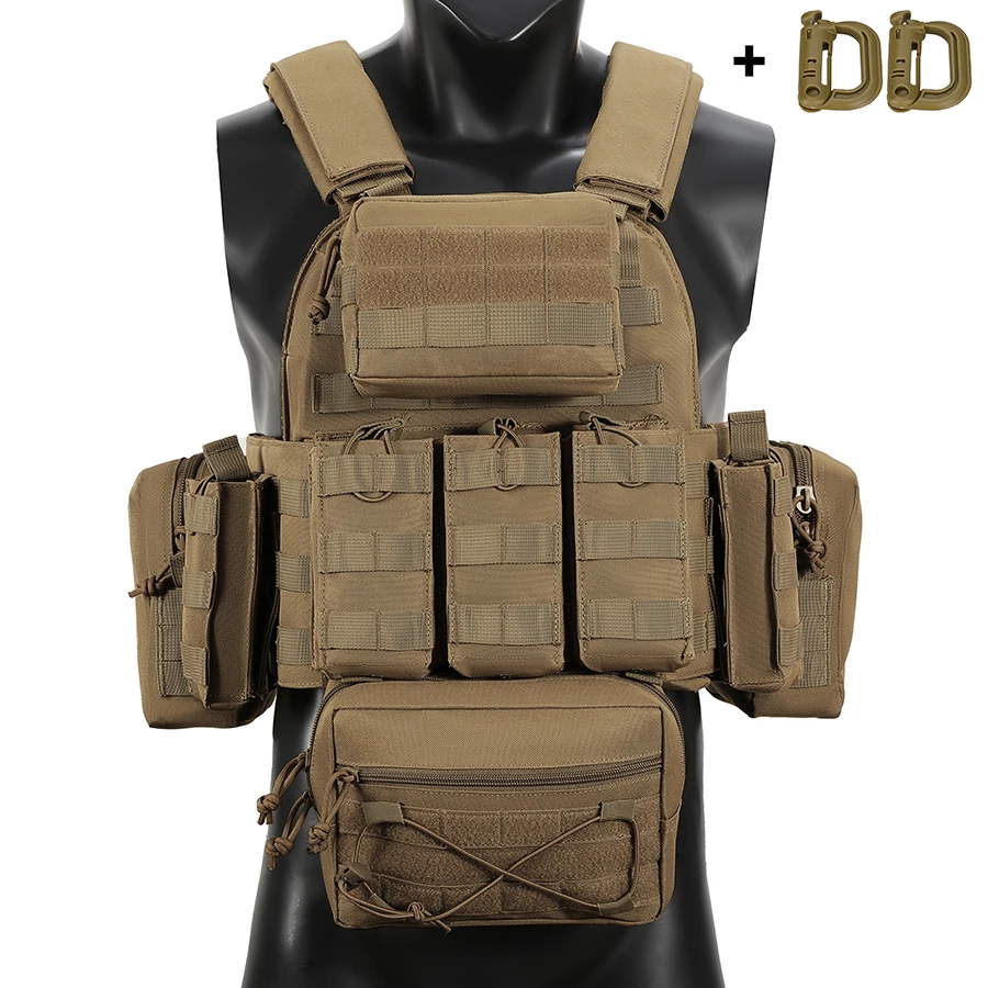 Multi functional outdoor hunting vest, durable, quick drying, breathable vest with multiple pockets