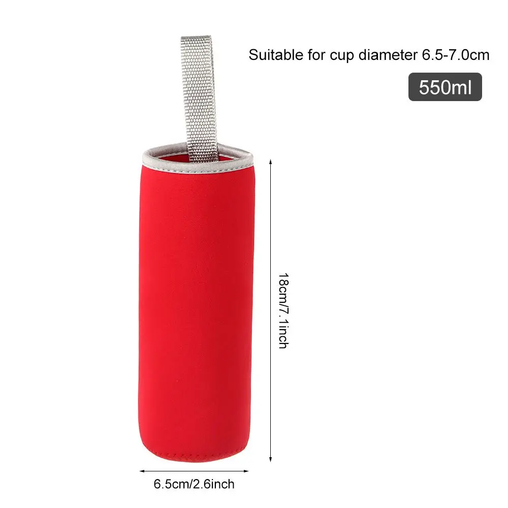 Multicolor Neoprene Water Bottle Cover Useful Vacuum Cup Sleeve Outdoor Sport Water Bottle Case Portable Glass Bottle Cover