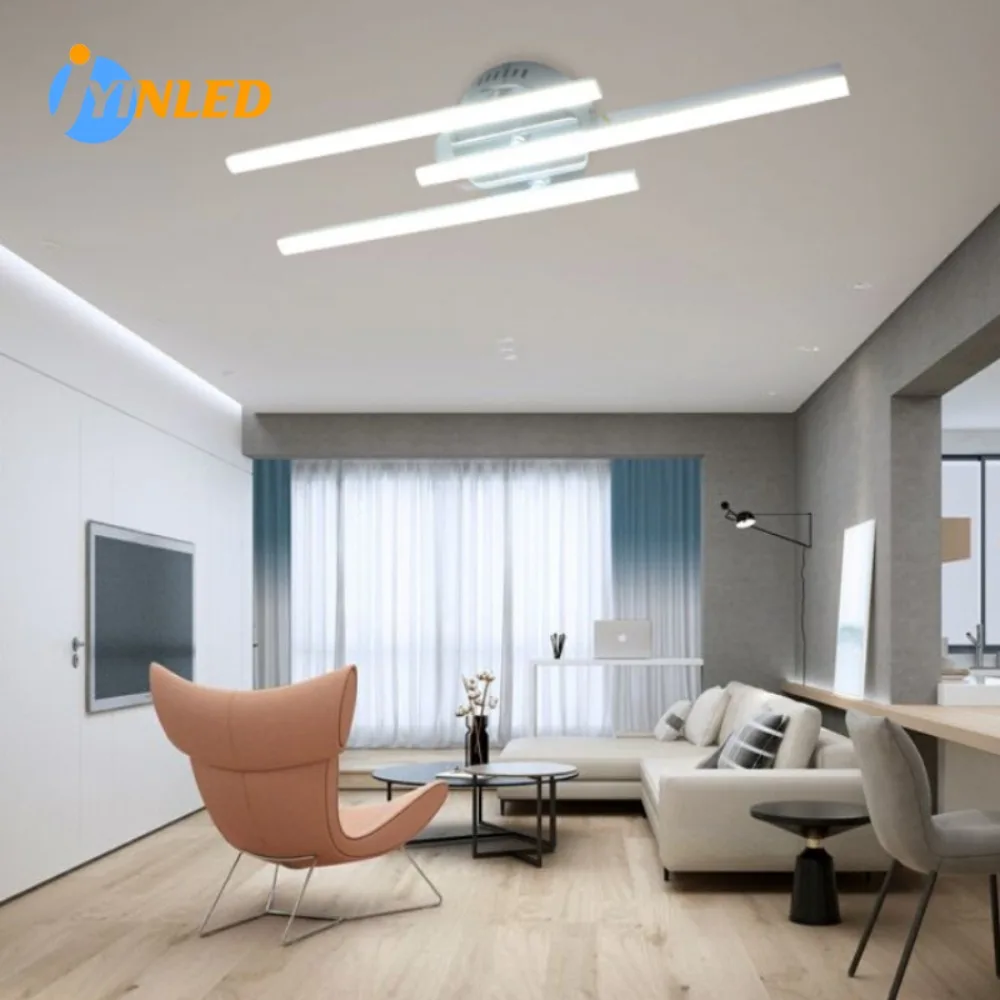 

Modern Led Ceiling Lamp 2/3/4 Light Source AC 85-265V Strip Design for Kitchen Living Room Bedroom Light Interior Decoration