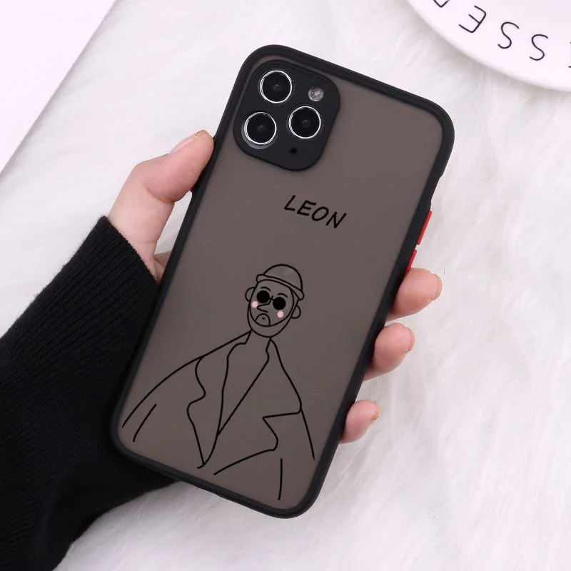 Cartoon Killer Leon Uncle Couple Shockproof Phone Case Cover