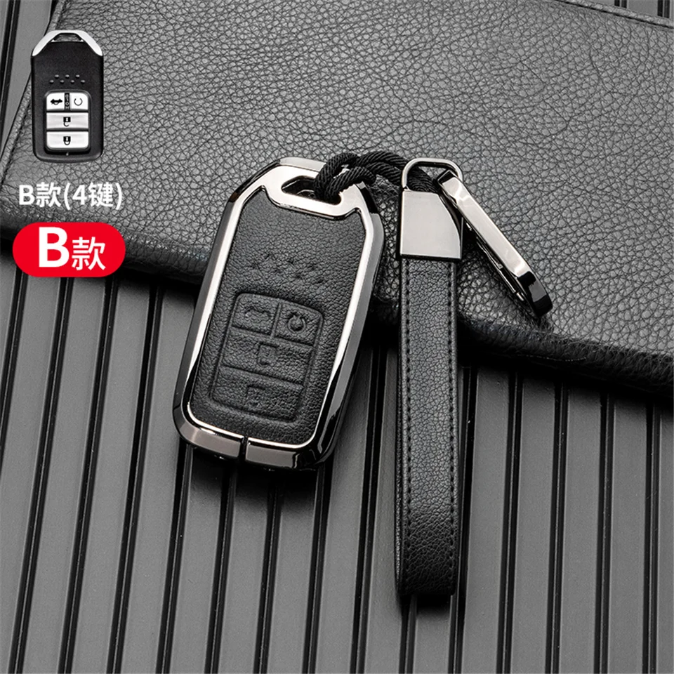 Cover chiate/telecomando per Honda CR-V ACCORD ODYSSEY CIVIC ect all-inclusive protezione portachiavi accessori in lega di zinco - S56a285c7285746aeb711fef689dd94cfN