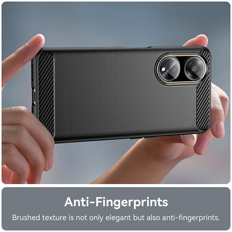 Thick Armor Shockproof Carbon Fiber Silicone Soft Case