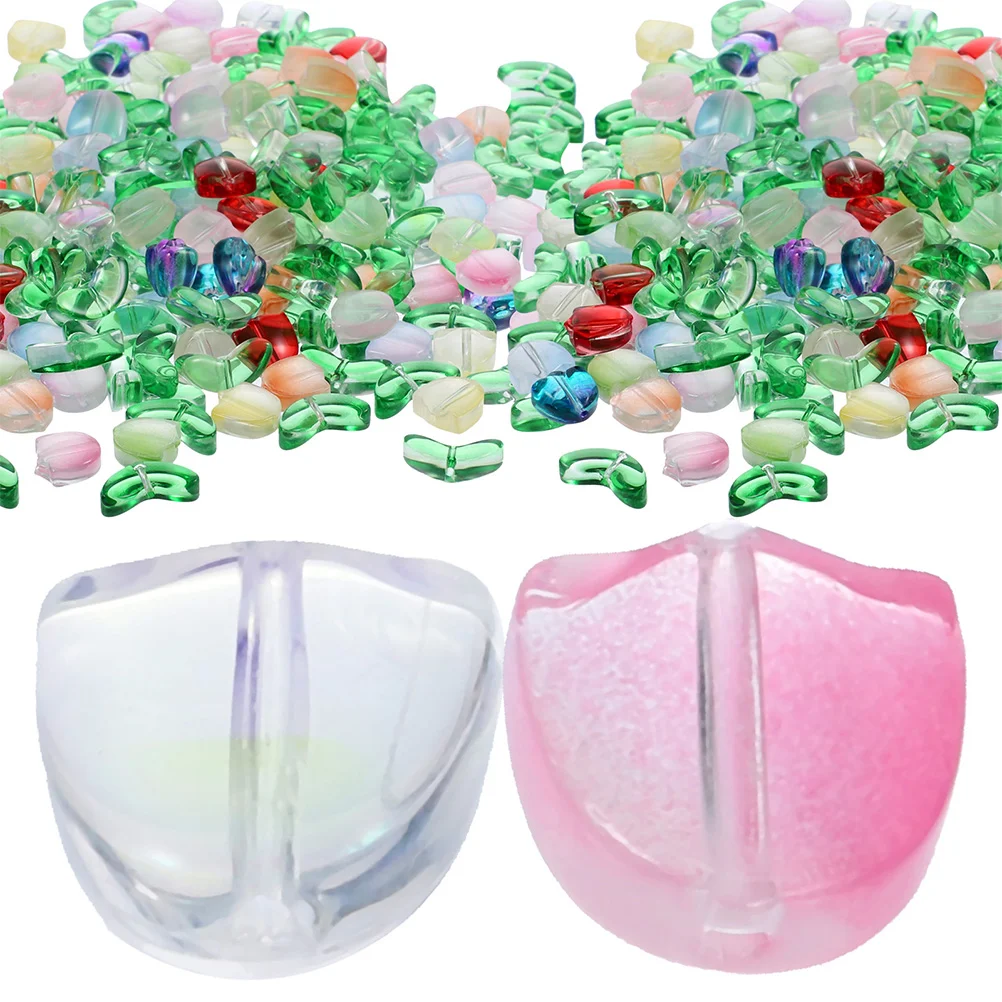 

120pcs DIY Tulip Beads Multi-use Phone Chain Beads Necklace Beads Tulip Shaped Beads